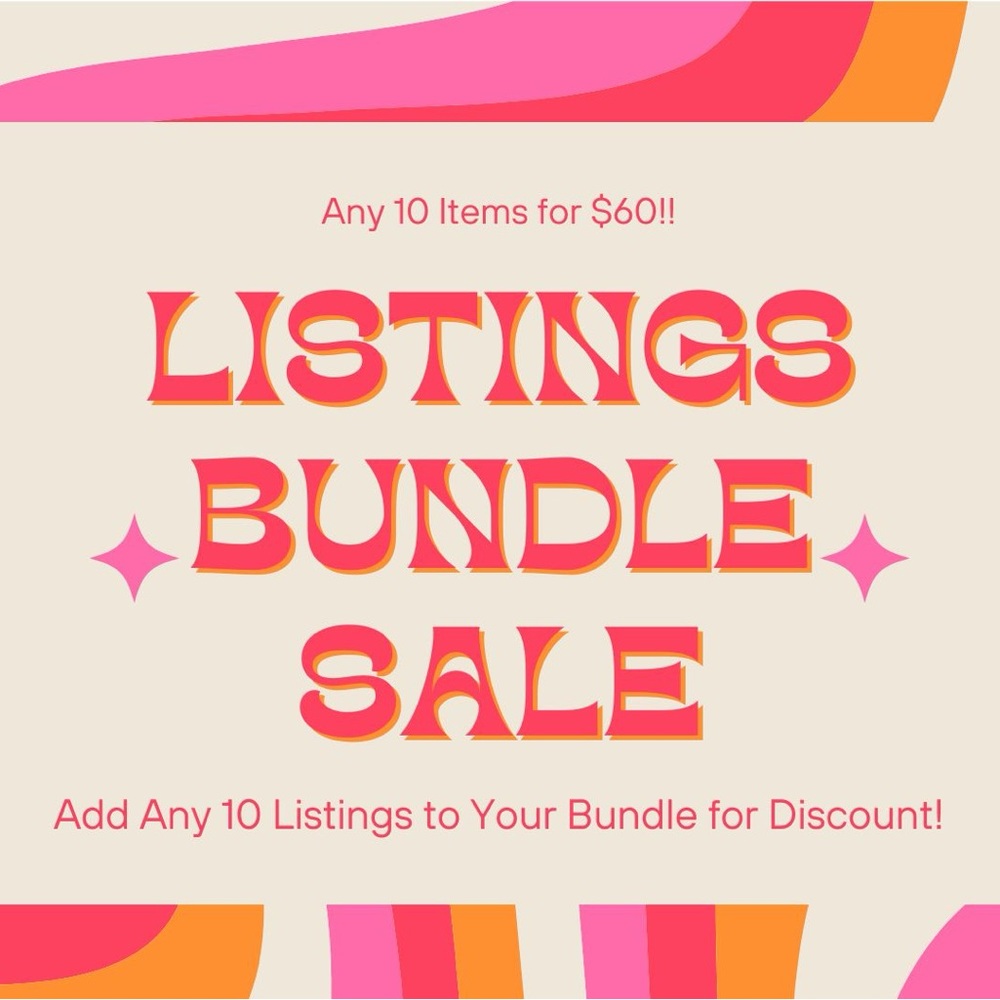 🩷🧡🤍 Listings Bundle 🤍🧡🩷